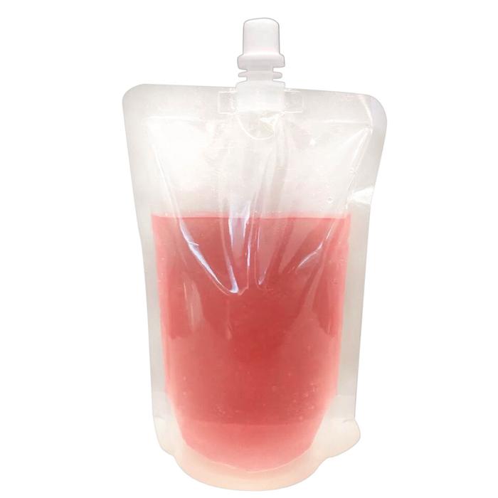 100 Pcs Stand-Up Plastic Drink Bag Spout Pouch For Beverage Liquid