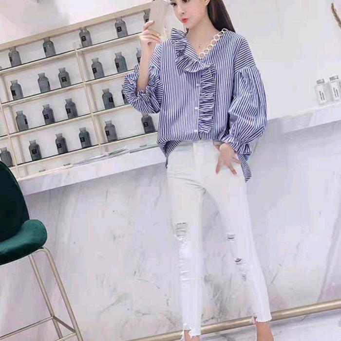 blouse 9321# Lewina Oversized Top