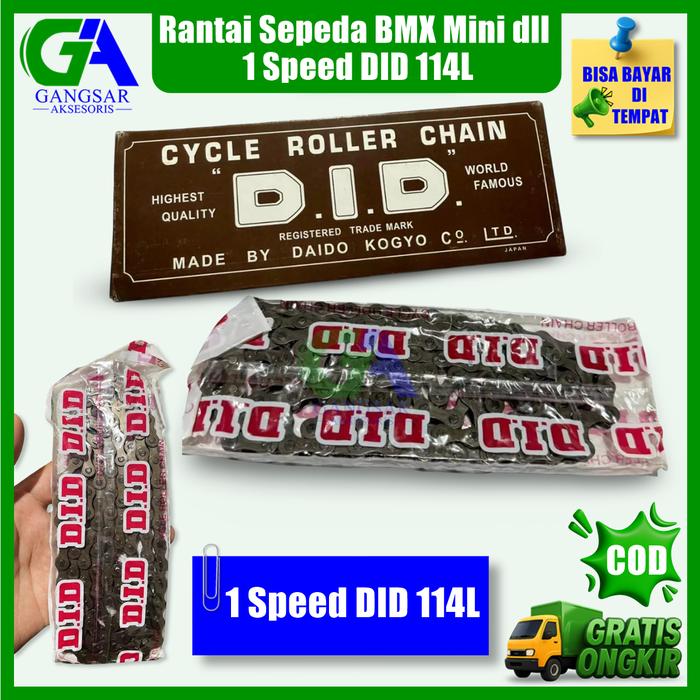 [GANGSAR AKSESORIS] Rantai Sepeda BMX 114L