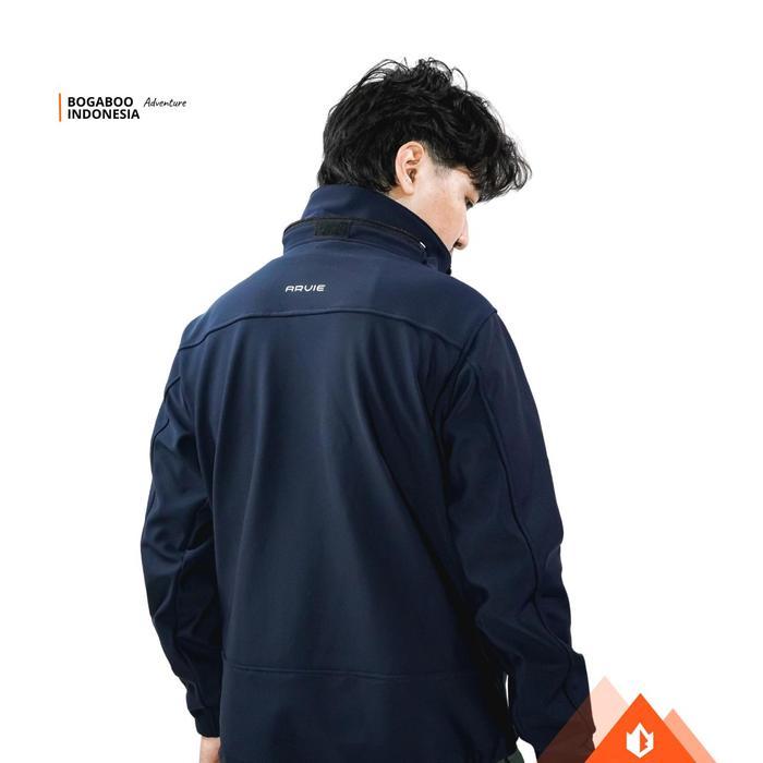 Jaket Softshell Water Repellent Bogaboo Arvie Jacket Gunung Motor Windproof Hiking Riding Model Goco
