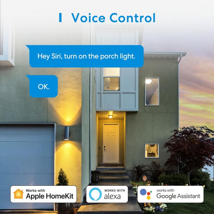Meross HomeKit Smart Outdoor Plug WIFI Waterproof Socket Wall