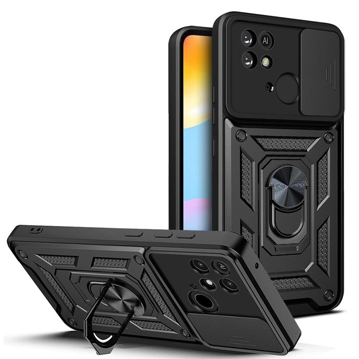 for Redmi 10C Armor Shockproof Case for Xiaomi Redmi 10C Camera Lens