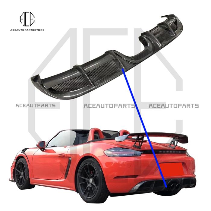 Spoiler Bibir Boot Belakang Serat Karbon Asli Spoiler Bumper Belakang