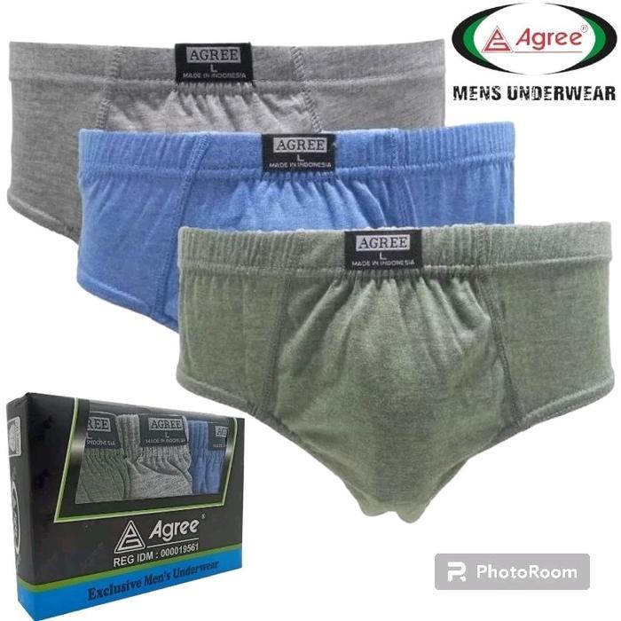 [ 3 Pcs ] Cd Agree 8889 | Celana Dalam Cowok Dewasa Agree | Cd Agree 8889 Maxi