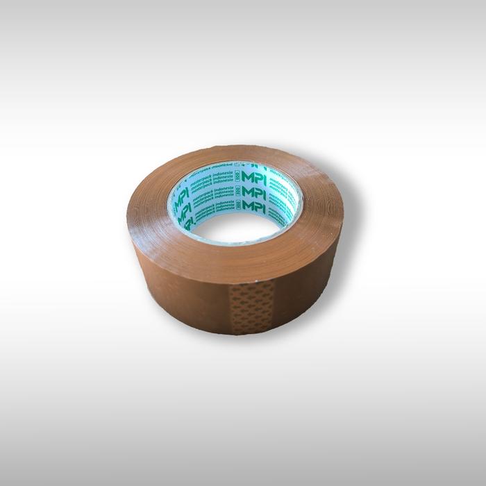 1 Slop [ 6 Roll ] Lakban Mpi Bening & Coklat 2 Inch X 200 Yard Economis 42Micron