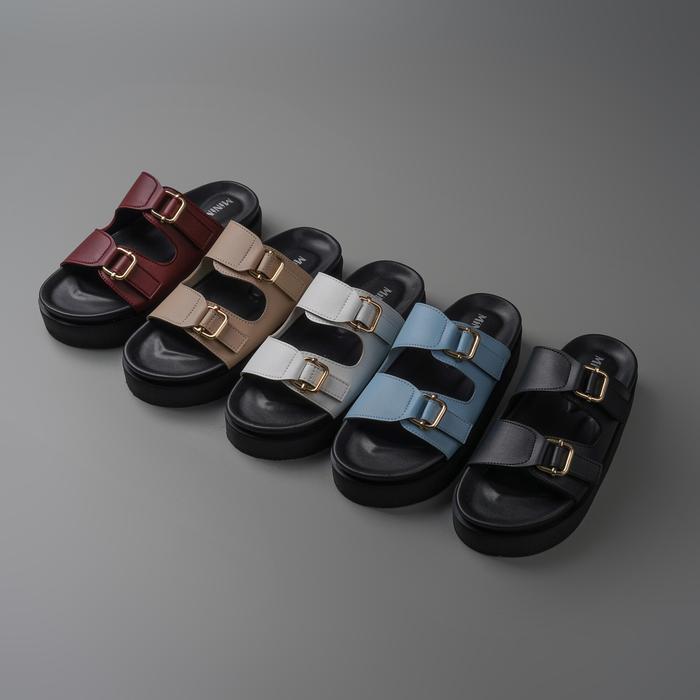 Uncle Jack Sandal Casual Wanita Kulit Platform Anti Slip Rimar