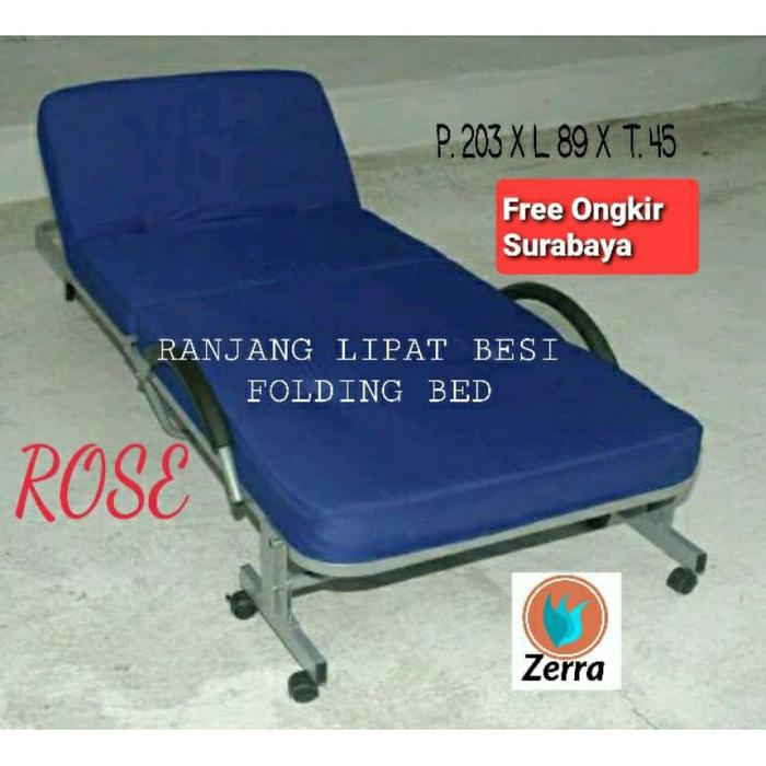 FREE ONGKIR RANJANG LIPAT BESI FOLDING BED CLASSIC