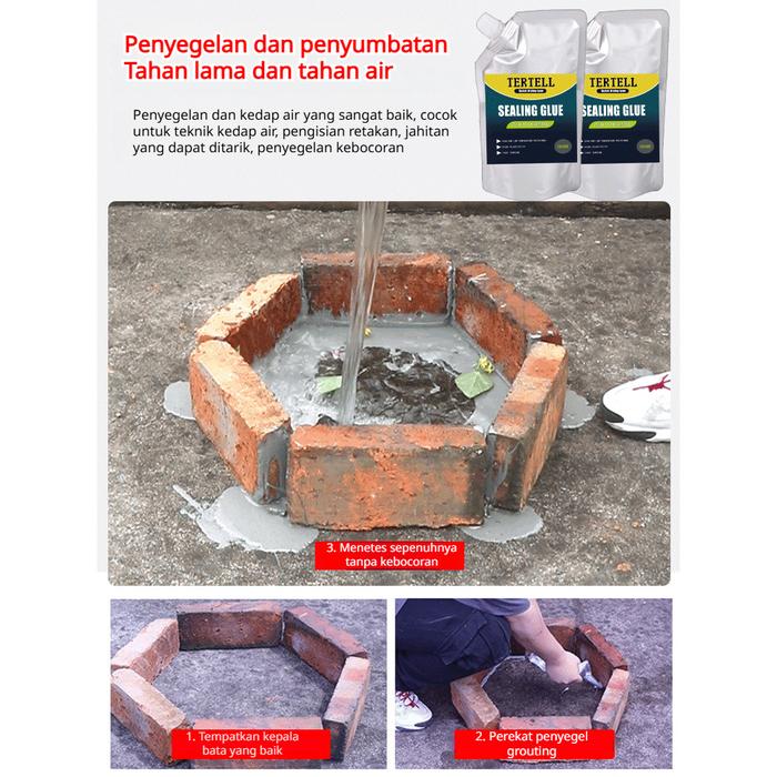 ⚡Cod+Pengiriman 24 Jam⚡Lem Pot Multifungsi Cepat Kering/Lem Anti Bocor/Lem Beton Super Kuat/Lem Perb