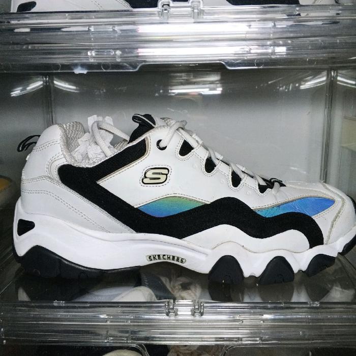 Sepatu Sneaker Sketcher D Lites 2 putih hitam second