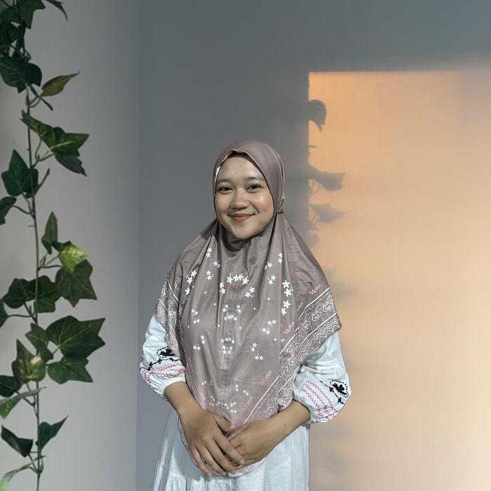 VAVA Hijab - Aulia Hijab Instan Tali Stopper (Non-Pad OVAL) Motif Printing Gradasi Jersey Premium Ma