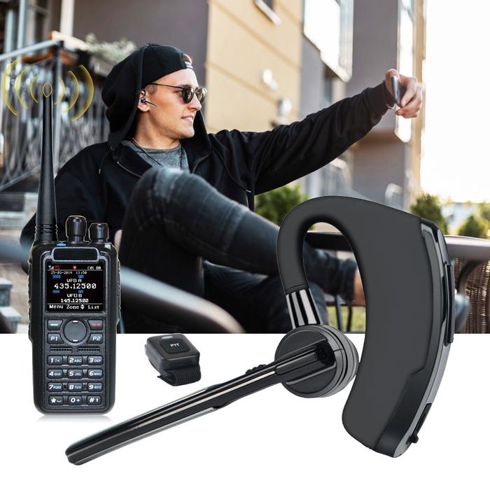 Walkie Talkie Headset Nirkabel Bluetooth Headphone untuk Perlengkapan