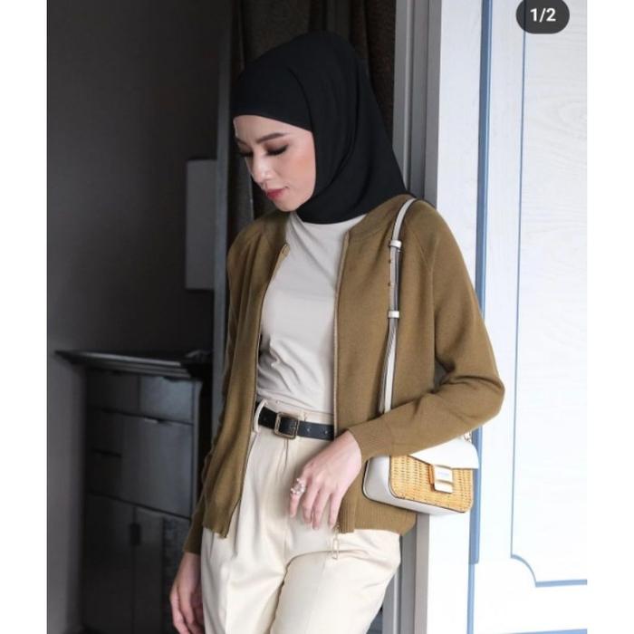 Promo Balma Sweater Gonegani Bomber Cardy Knit Gonegani (FIX DAPAT)