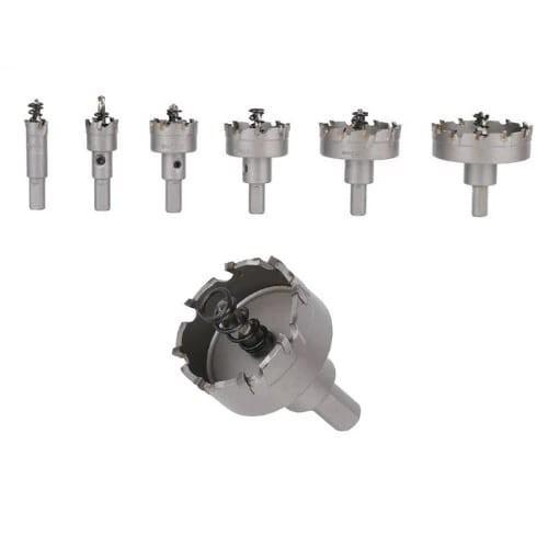 Mata Bor Carbide Bulat Besi | Mata Bor Lubang Hole Saw TCT Ukuran 13mm - 30mm