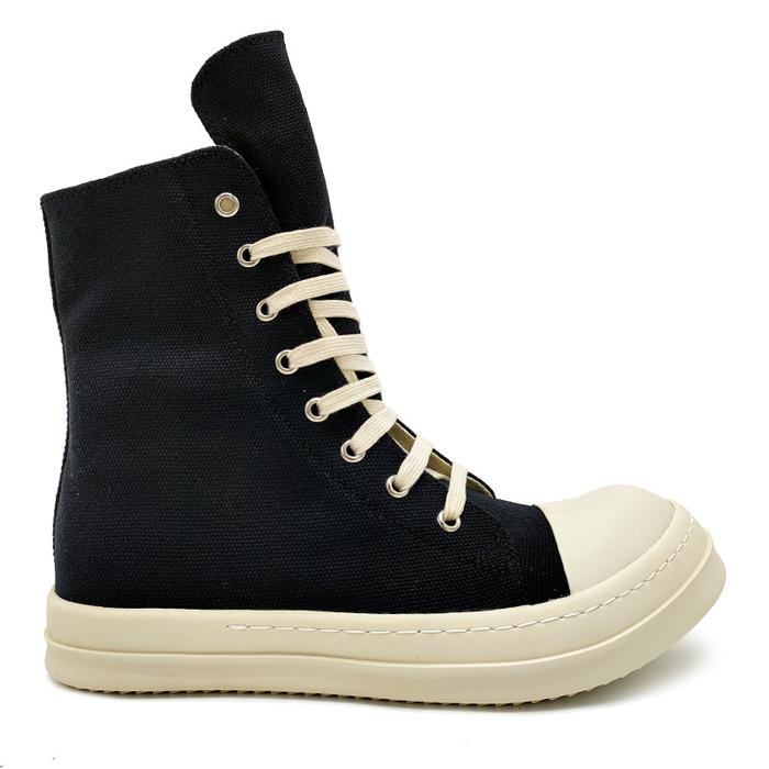 Rick Black Thick Bottom Increase Owens Mens Canvas Shoes Casual Short