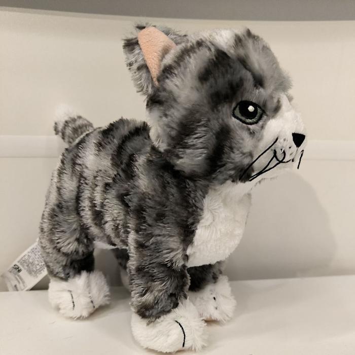 Boneka Kucing Abu-Abu Putih BW80260452