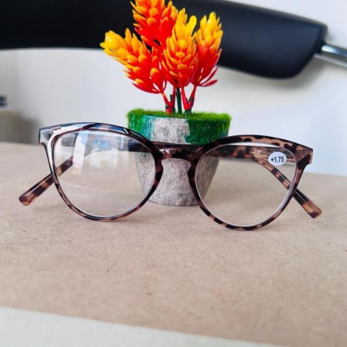 Kacamata Baca Leopard Cat Eye  Pegas#Js157