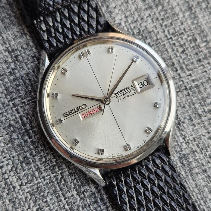 seiko Business-A 8346-9020 27 Jewels Automatic Day Date Vintage Japan Watch