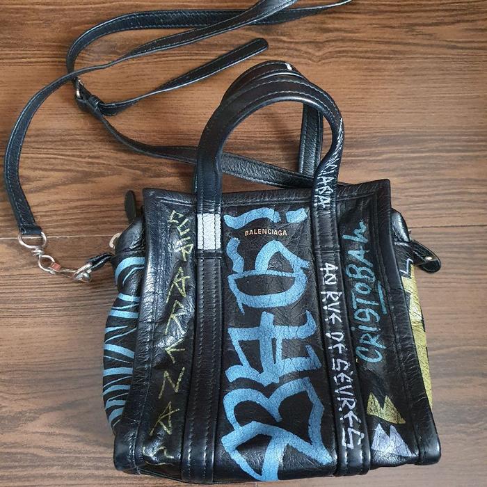 Tas Balenciaga Bazar Graffiti XS Preloved like new