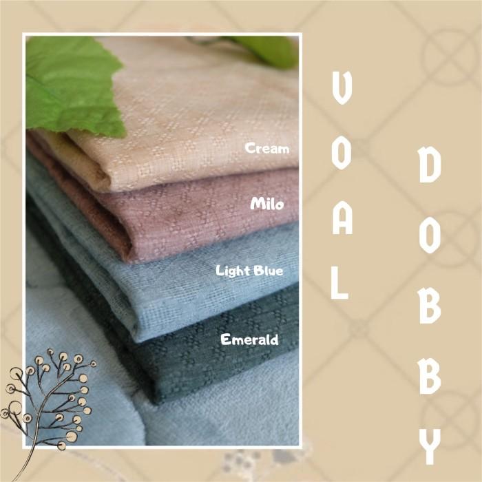 VOAL DOBBY SQUARE WARNA MILO