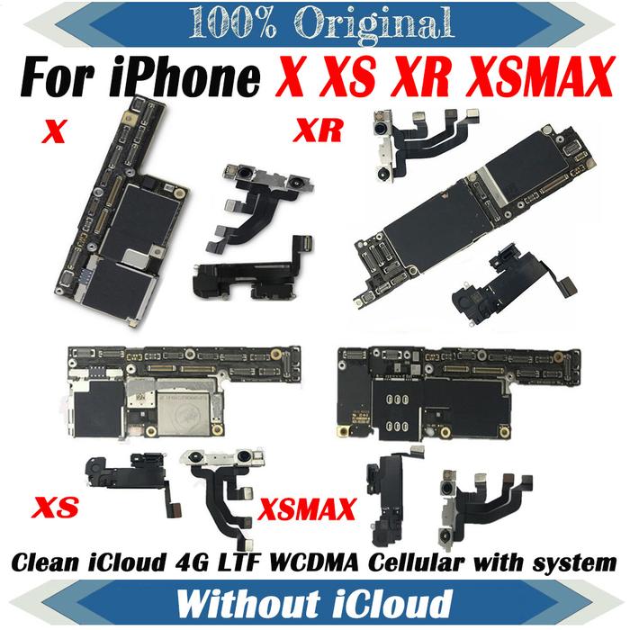 Free Shipping For iPhone X XR XS XS Max Motherboard With Face ID 64GB