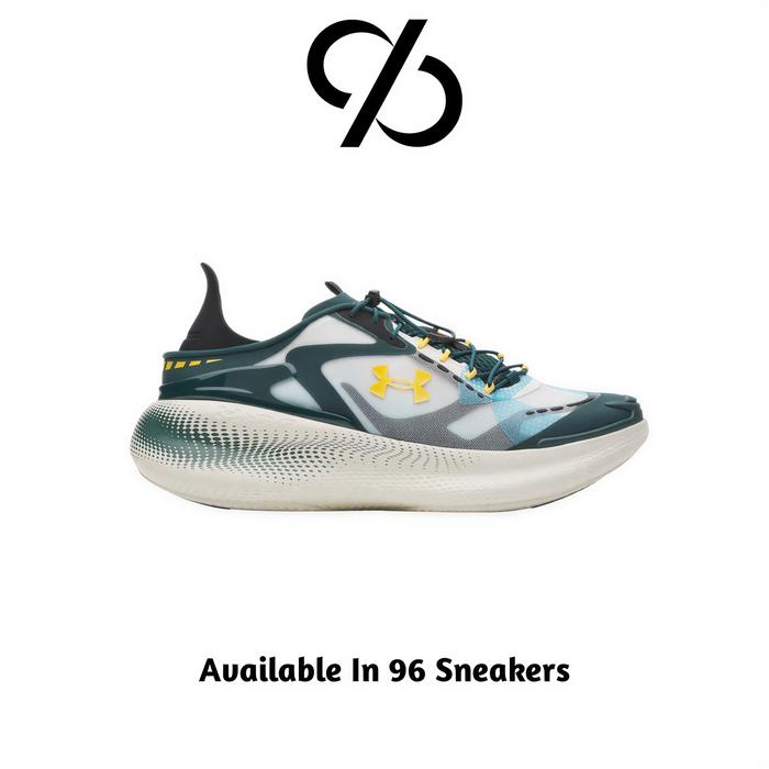 Sepatu Sneakers Pria Under Armour Echo Slipspeed White Arden Green (6006061-103) ORIGINAL