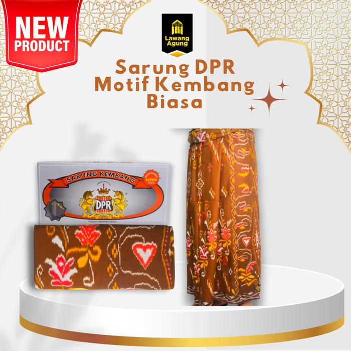 Sarung DPR Motif Kembang Biasa Dewasa - Lawang Agung