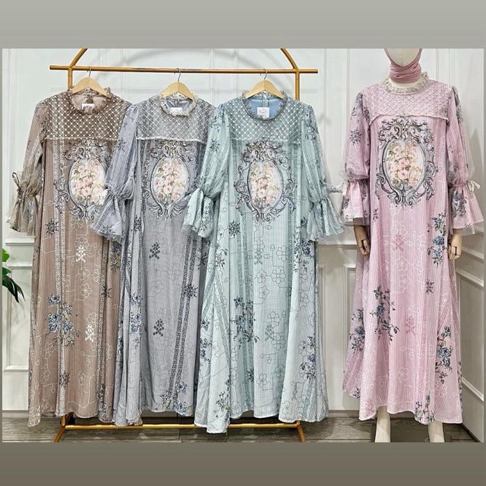 SAMEERA DRESS GAMIS MOTIF CANTIK PREMIUM - 