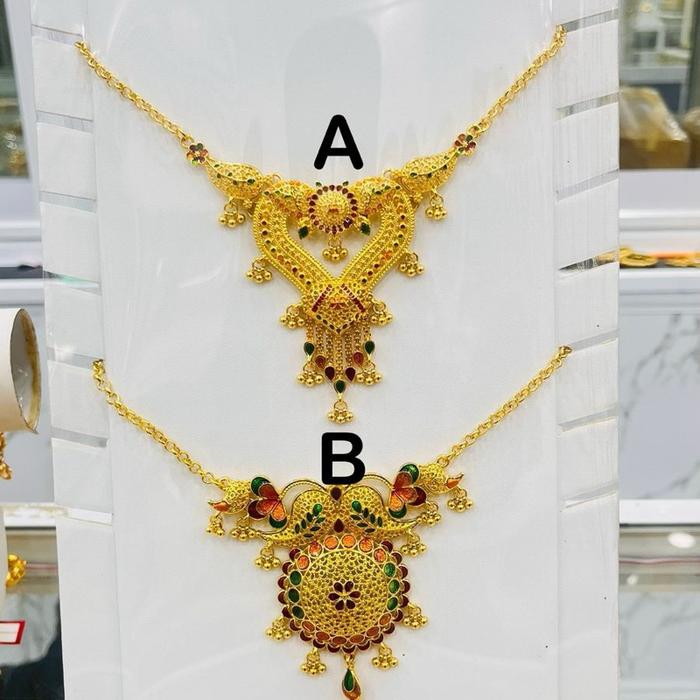 Kalung Dubai premium cantik kombinasi warna mirip emas asli dubai