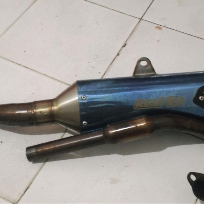 knalpot Radamel racing f4 bluee wr 155