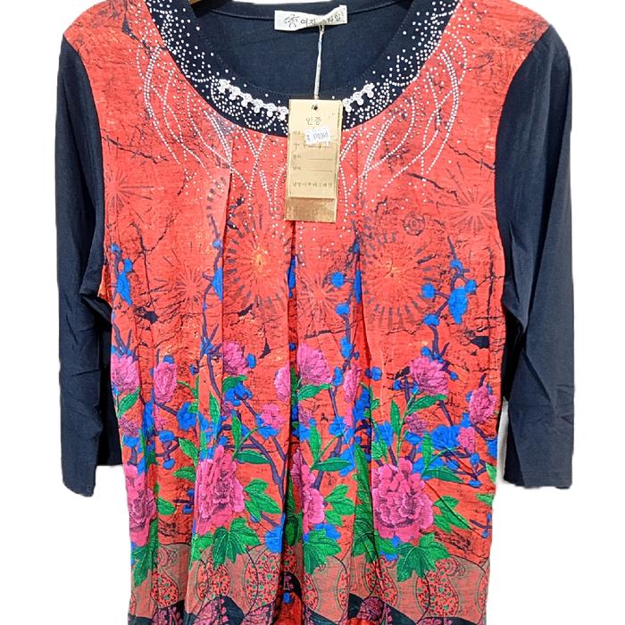 BAJU ZHONG GUO MOTIF BUNGA