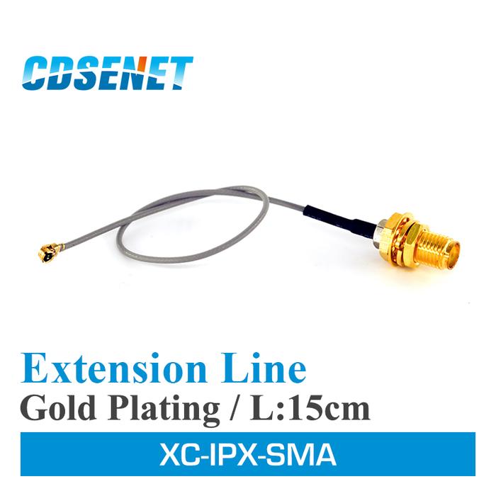 10pc/lot IPX Adaptor Extension Line 15cm XC-IPX-SMA UFL to RP SMA