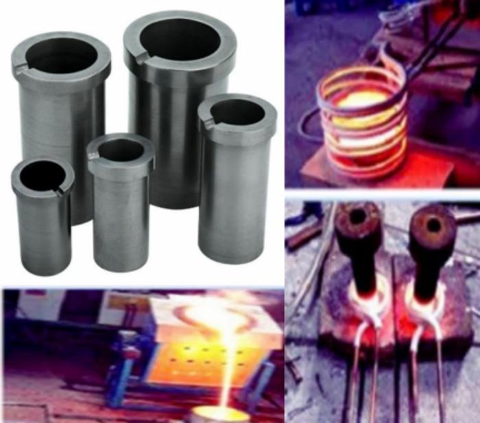 1pcs single ring graphite crucible cup mold melting high temperature