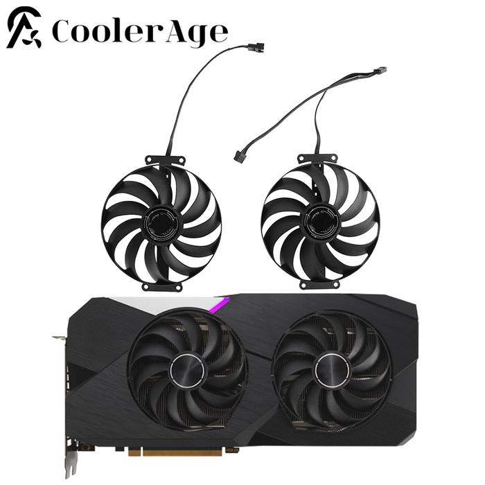 Video Card Fan For ASUS Dual Radeon RX 6700 XT OC Edition GDDR6 95MM CF1010U12D RX6700XT Graphics Ca