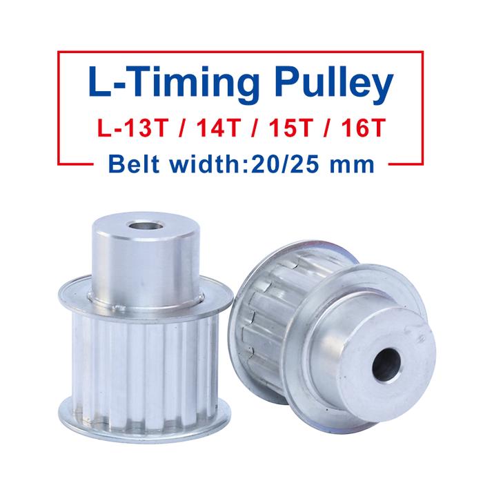 Pulley L-13T/14T/15T/16T Aluminum Material Pulley Wheel  Process Hole