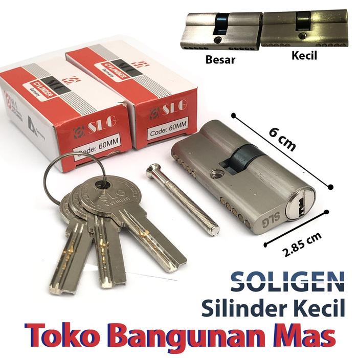 SILINDER KUNCI SOLIGEN KECIL Silinder SOLIGEN 60 ml kunci COMPUTER 3 ANAK KUNCI KOMPUTER