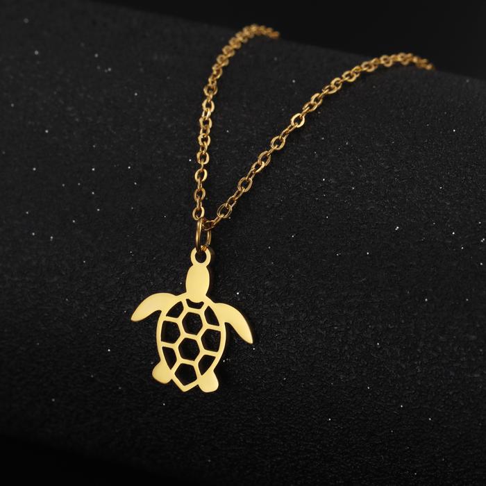 Skyrim Turtle Necklace Tortuga Link Chain Supernatural Amulet Gift For Woman Man Fashion Stainless S