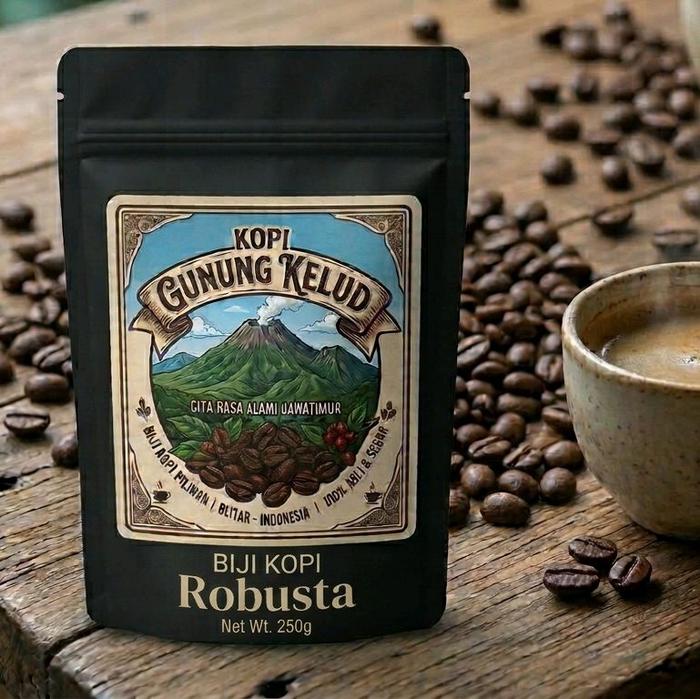 Kopi Gunung Kelud Biji Kopi Robusta