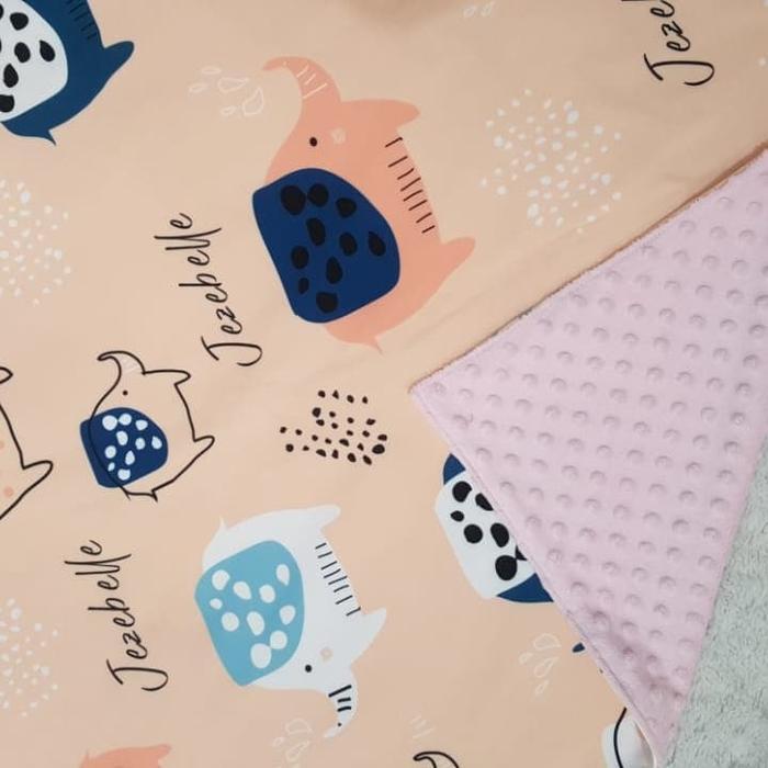 Selimut Minky Dot Custom #Gratisongkir