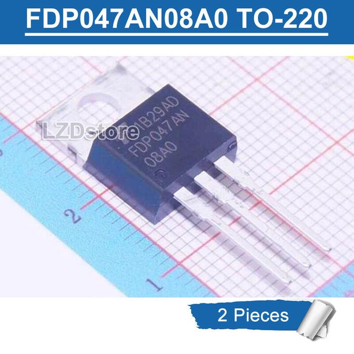 2Pcs FDP047AN 08A0 TO220 FDPO47AN 08AO 08to-220 80A/75V N-channel