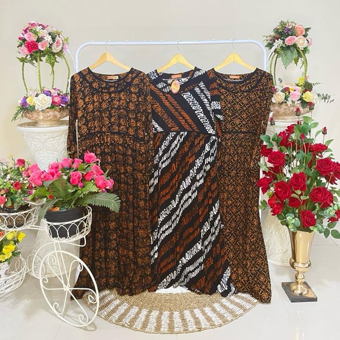 Semi daster batik tali brand CERIA BATIK seri abaya lamiya. LD:106 cm P:128 cm