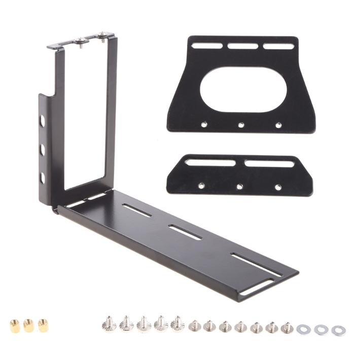 DIY Metal Graphics Cards Vertical Bracket Riser PCI Express Stent