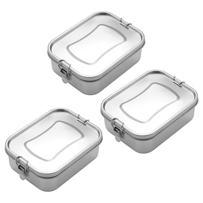 3X Bento Box Lunch Container,3-Compartment Bento Lunch Box For