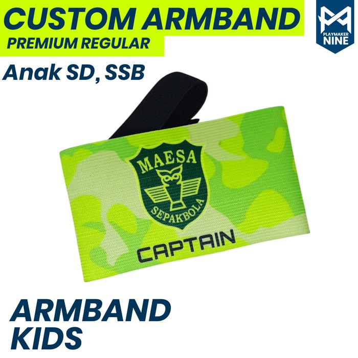 Ban Kapten Kids Anak Custom Captain Armband Premium SD SSB – Elastis Karet | Anak Regular Fit