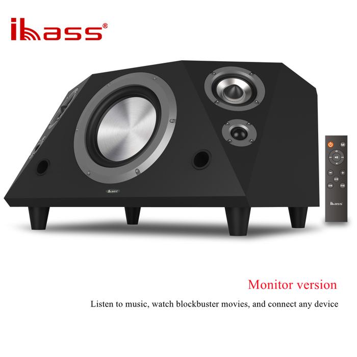 150W Kotak Speaker Bluetooth Kayu Daya Tinggi Desktop TV Komputer