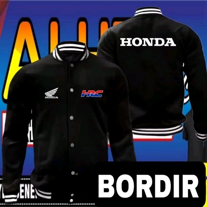 Jaket bordir Honda Jaket Honda Jaket versity Honda Jaket baseball Honda Jaket motor Honda jaket deal