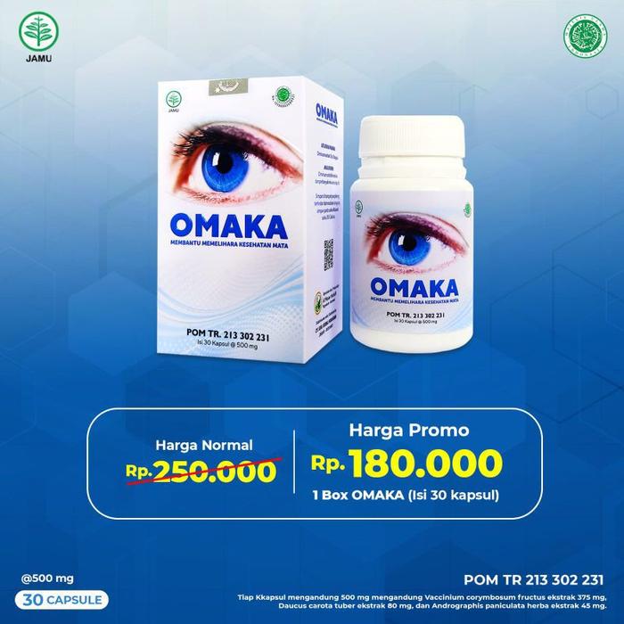 OMAKA BPOM ORIGINAL HERBAL OBAT MATA MINUS KATARAK RABUN.