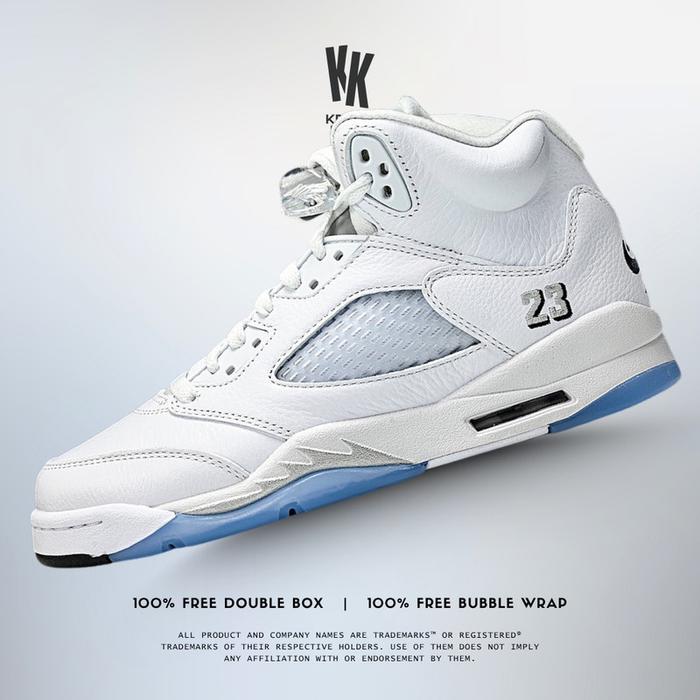 Jordan 5 Retro OG White Metallic Sneaker HQ7980-103 (Size 36-40)