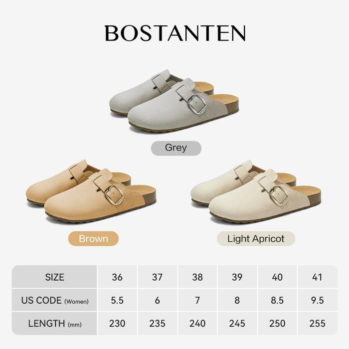 tersedia - [nut pudding shoes] bostanten sandal birken couple pria wanita kasual serbaguna sol karet