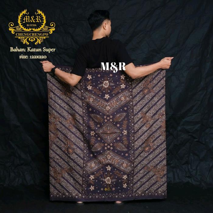 SARUNG BATIK M&R, Motif WIROSAT.  SARUNG BATIK DEWASA . Bahan Katun Premium Tebal - Halus - Lembut -