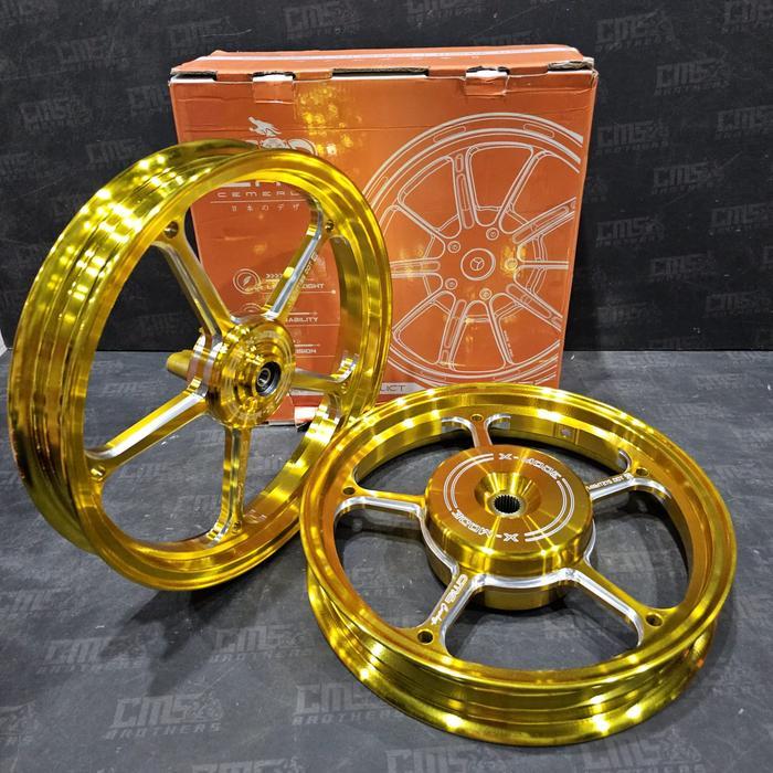 Velg Velek CMG X-Mode X Mode 505 R14 Honda Beat Vario 110 Scoopy Gold